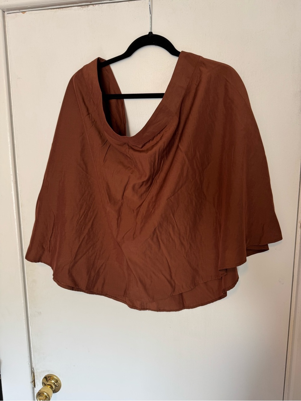 Unique Vintage Warm Brown Mini Skirt